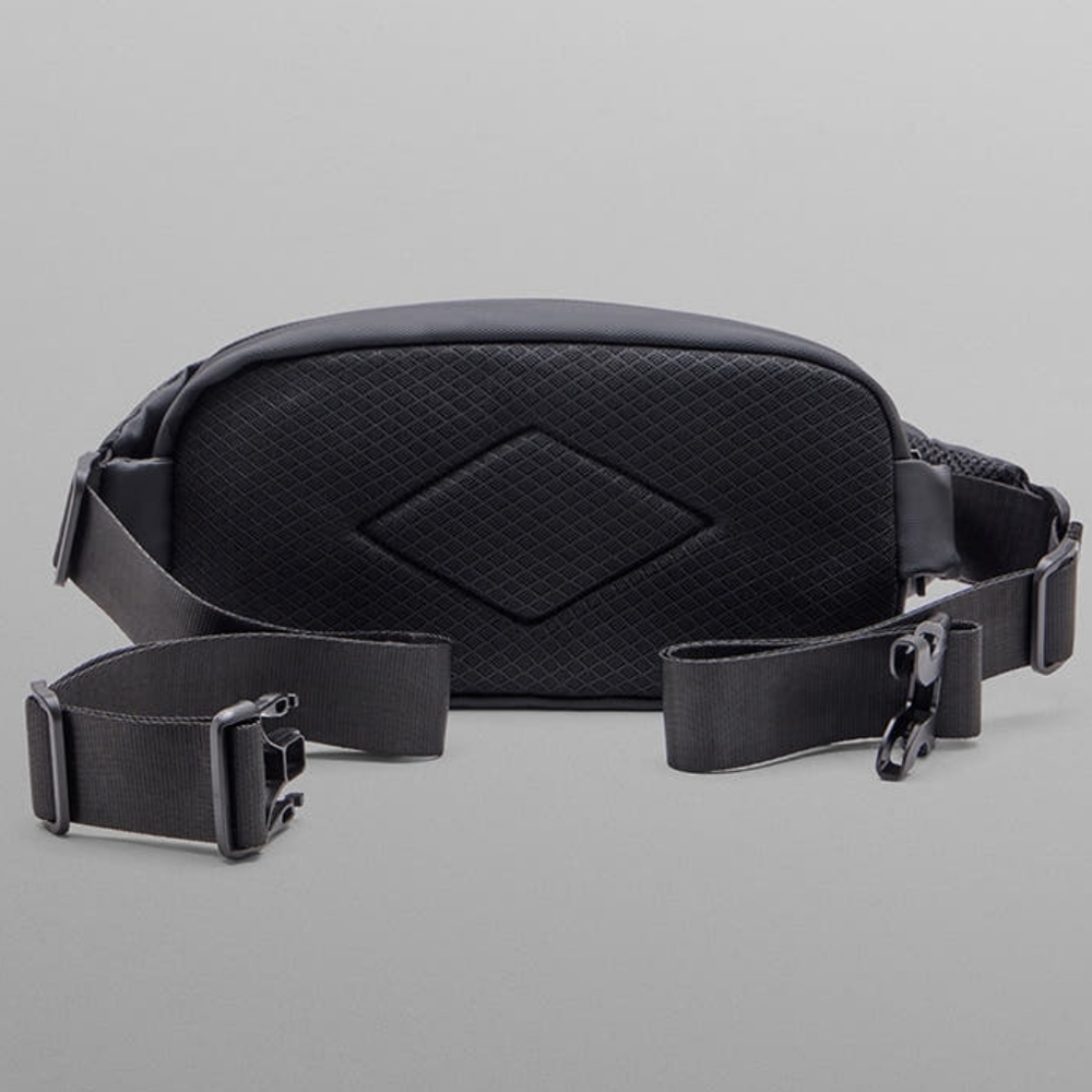 NWT BYLT Unisex Black Water Resistant Adjustable Strap Sling Crossbody Belt Bag - Picture 2 of 7